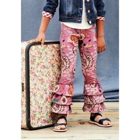 Matilda Jane 10 Just Imagine Odette Girls Groovy Floral Print Bennys NWOT - Picture 1 of 4
